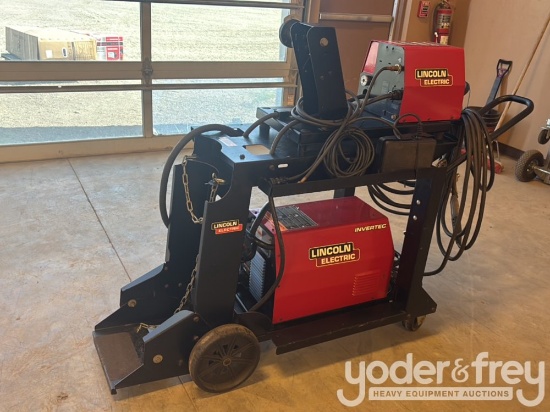 Lincoln V350 Pro Multi-Process Welder Code10874, Lincoln LF-72 Wire Feeder, Lincoln K870 Tig Pedal S