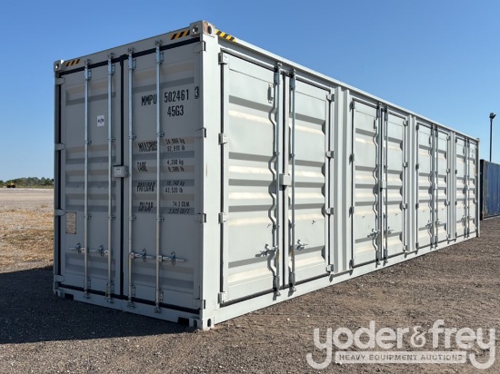 40' HC Multi Door Container, 4 Doors