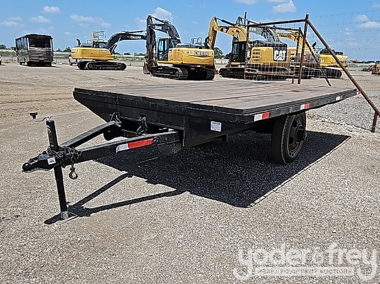 14' HD Single Axle Full Tilt Bed Trailer, 14' x 90" Shop Built, Bill of Sale Only