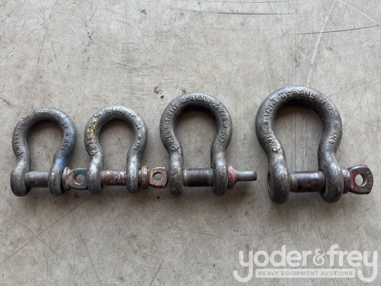 Crosby Screw Pin Shackle, 1" Pin, 7/8" Pin, 3/4" Pin (2 of)