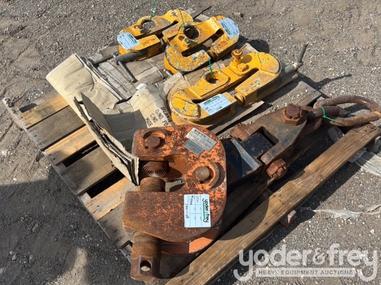 Beam Clamps 3 Ton (2 of), 4 Ton (1 of), 15 Ton (1 of) (LRC147, LCR127, LCR186, LCR070)