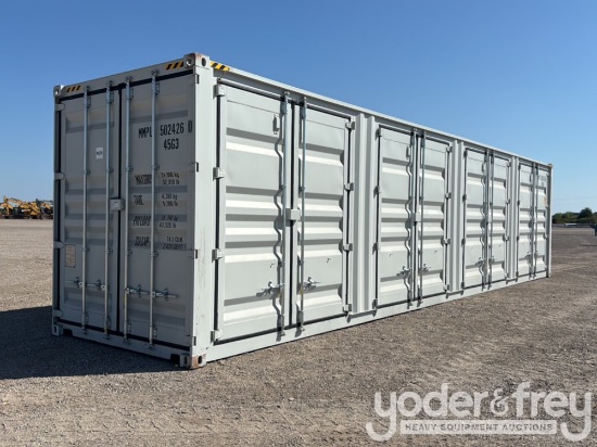 40' HC Multi Door Container, 4 Doors