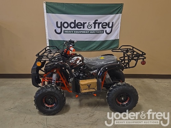 Unused 125CC ATV, 4 Stroke with Electric Start, Remote Control Speed Limiter/Kill Switch, Black