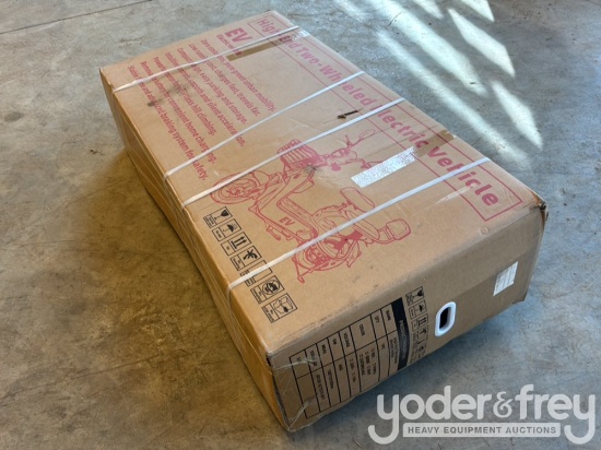 Unused IR Two Wheeled Electric Vehicle, 48V Battery, 400W Motor, White (Assembly Required)