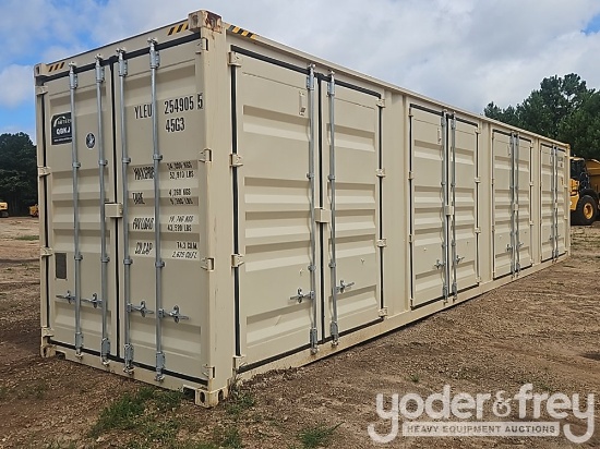 2026 40' HC Multi-Door Container, 4 Door