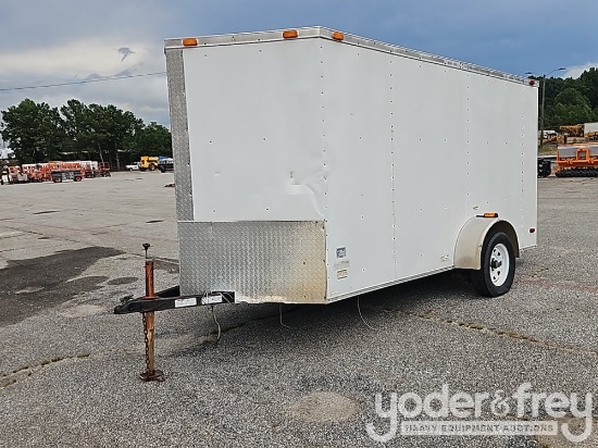 2009 Diamond Cargo 6 x 12 Single Axle Enclosed Trailer