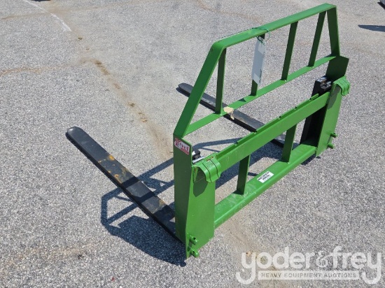 Unused Kivel 48" Pallet Fork to suit John Deere
