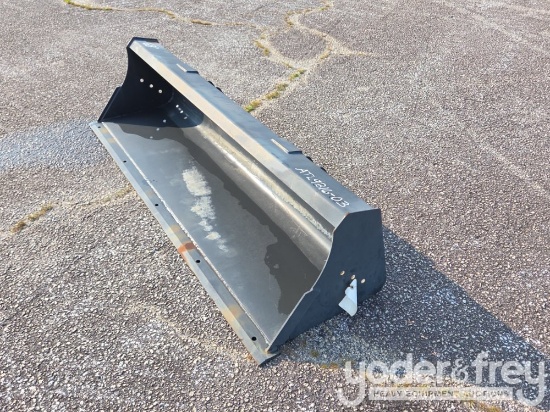Unused 68" Smooth Edge Bucket c/w Pins to suit Tractor