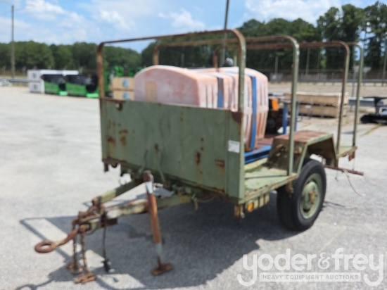 Home Made 6 x 8 Trailer c/w Sprayer