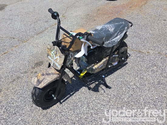 Unused Coleman RT100 Mini Bike, Shipping Wt 99 lbs, Camo (MCO in Office)