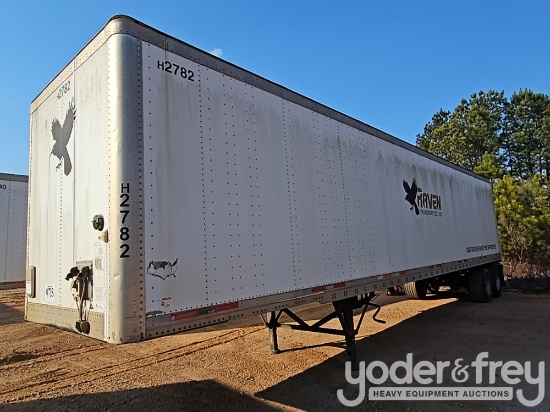 2011 Wabash 42' Tandem Axle Dry Van Trailer, 68,000lb GVWR