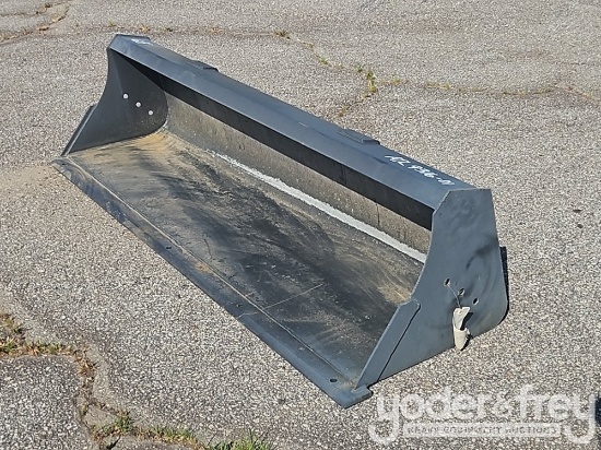 Unused 68" Smooth Edge Bucket c/w Pins to suit Tractor
