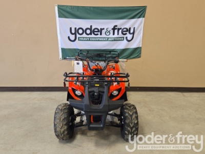 Unused 125 CC 4 Stroke ATV with Electric Start, Remote Control Speed Limiter, Kill Switch, Red