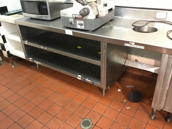 8' STAINLESS STEEL DELI COUNTER