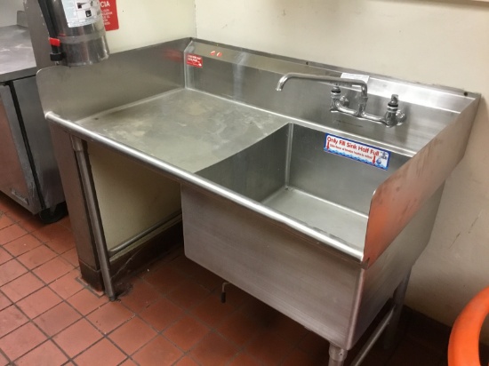 1 HOLE 1 DRAIN BOARD DELI SINK