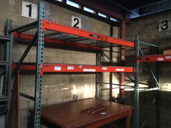 1 42"X96" SECTION PALLET RACKING