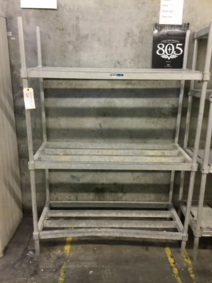 4' ALUMINUM STORAGE RACK NSF