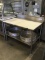 4' POLY TOP TABLE W/UNDER SHELVE