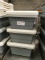 3 HAMBURGER TUBS W/LIDS