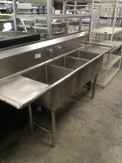 7' S.S. 3HOLE 2DB SINK