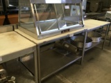 4' POLY TOP TABLE W/UNDER SHELVE