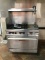 4 burner stovetop with gridle and oven GAS