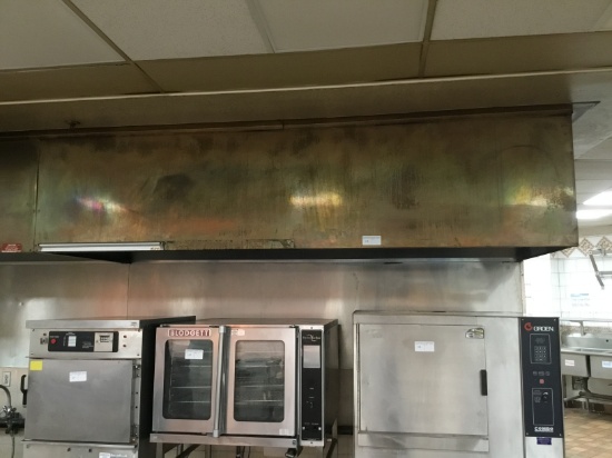 9' SS exhaust hood copper trim