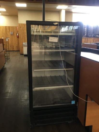 Single glass door cooler