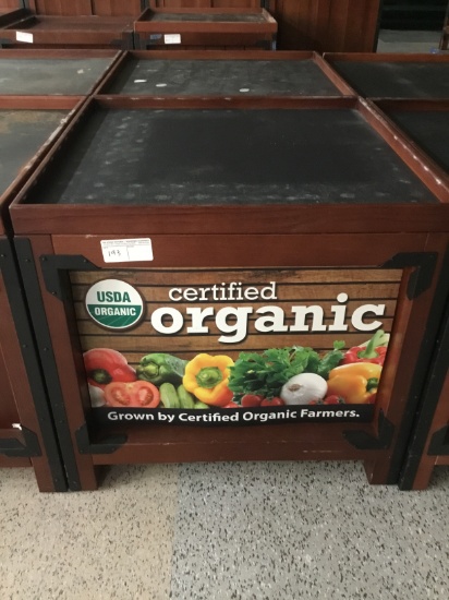3' x 3' produce display box