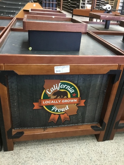 3' x 3' produce display box