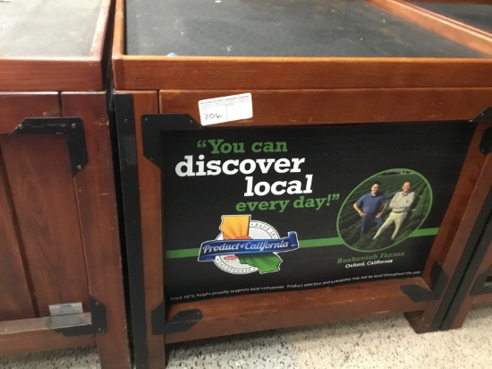 3' x 3' produce display box