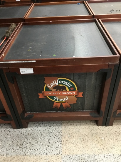 3' x 3' produce display box