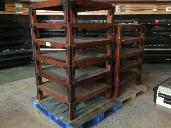 One lot 2 pallets of produce box risers