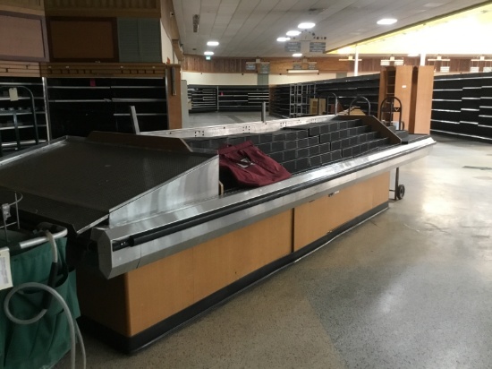 16' refrigerated island produce case