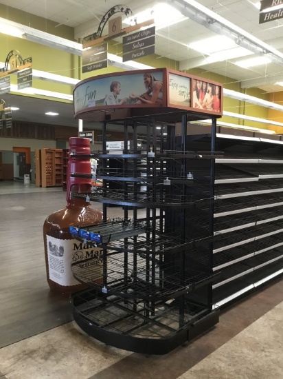 Wire rack end display