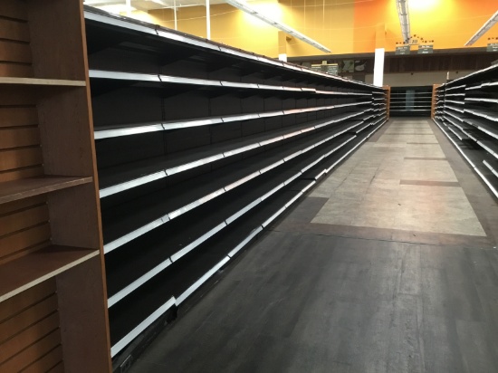 89' Wall shelving