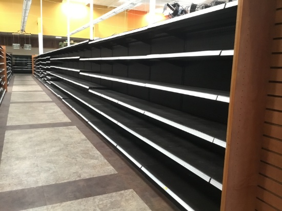 89' Wall shelving