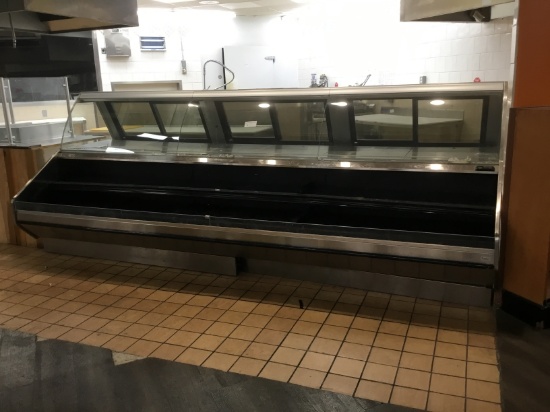 12' barker service deli case