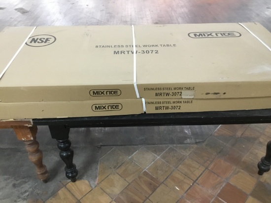 6' SS Work table