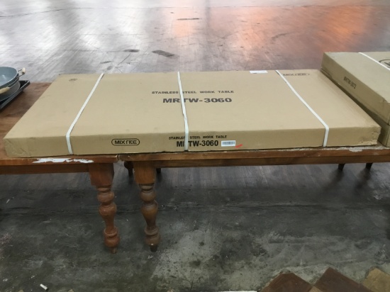 6' SS Work table