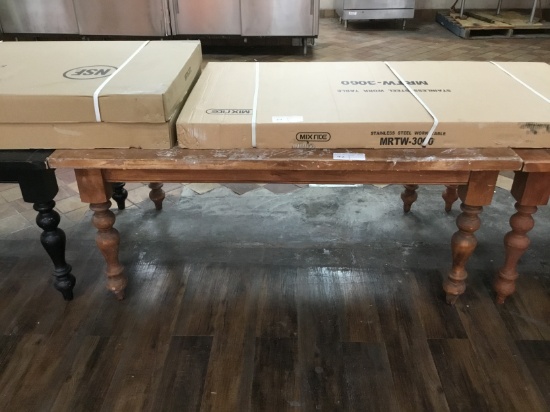5' wooden display table