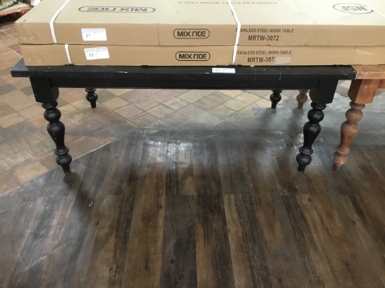 5' wooden display table