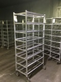 8 shelve wheeled meat rack