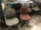 ONE LOT ROLLING DESK CHAIRS