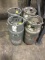 ONE LOT 4 FORKLIFT LP TANKS