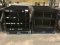 ONE LOT 4 BLACK SHELVING DISPLAYS