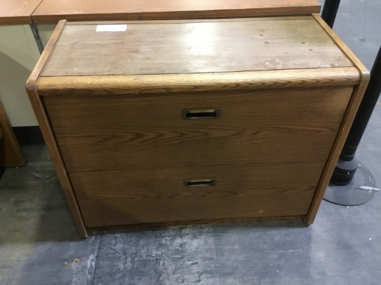 SMALL WOOD FILE CABINET
