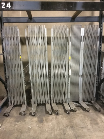 ACCORDIAN SECURITY GATES ON WHEELS
