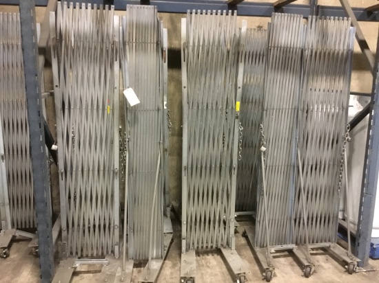 ACCORDIAN SECURITY GATES ON WHEELS
