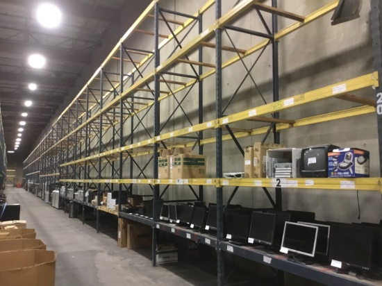 33 SECTIONS 44" x 92" x 16' PALLET RACKING